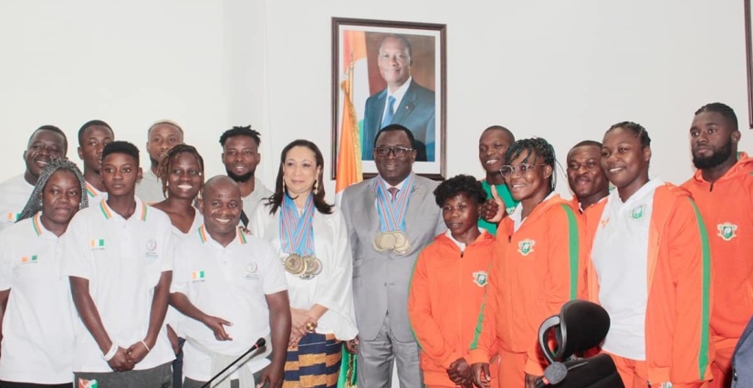 Côte d’Ivoire-AIP/ Jeux de la Francophonie 2023 : Les médaillés ivoiriens reçoivent les encouragements du gouvernement